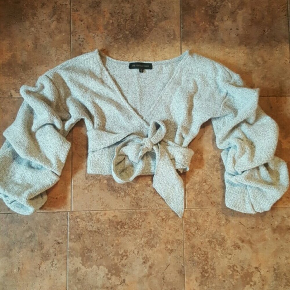 Grey crop top size small